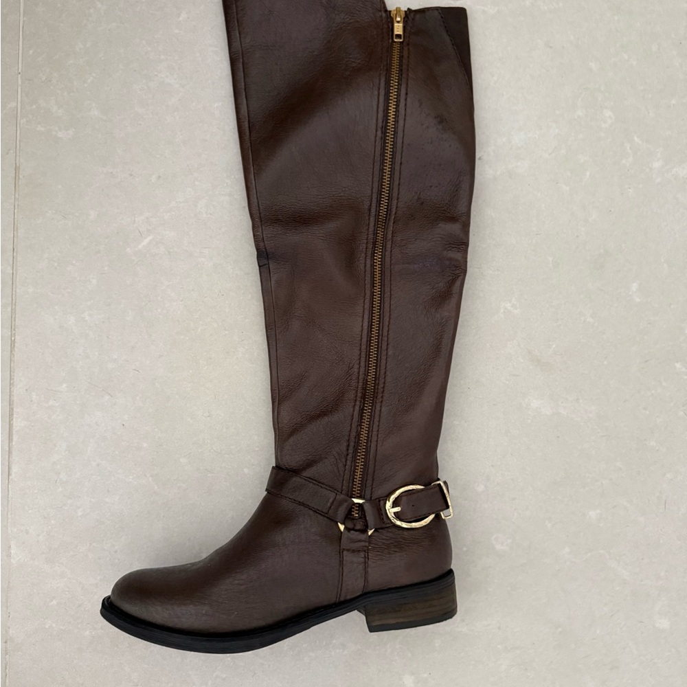 Steve Madden Brown Knee-High Leather Boots